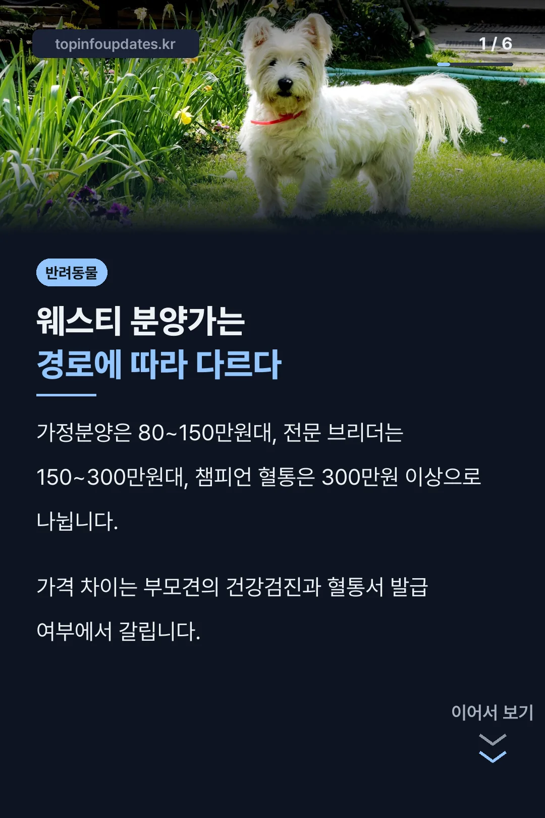 웨스티 분양가 경로별 차이
